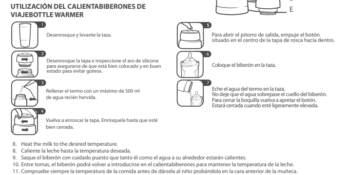 CALENTADOR DE BIBERONES CLOSER TO NATURE TOMMEE TIPPEE