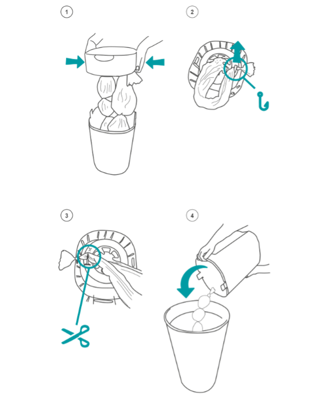 REPUESTOS PARA TACHO TWIST & CLICK X 3 UNDS.